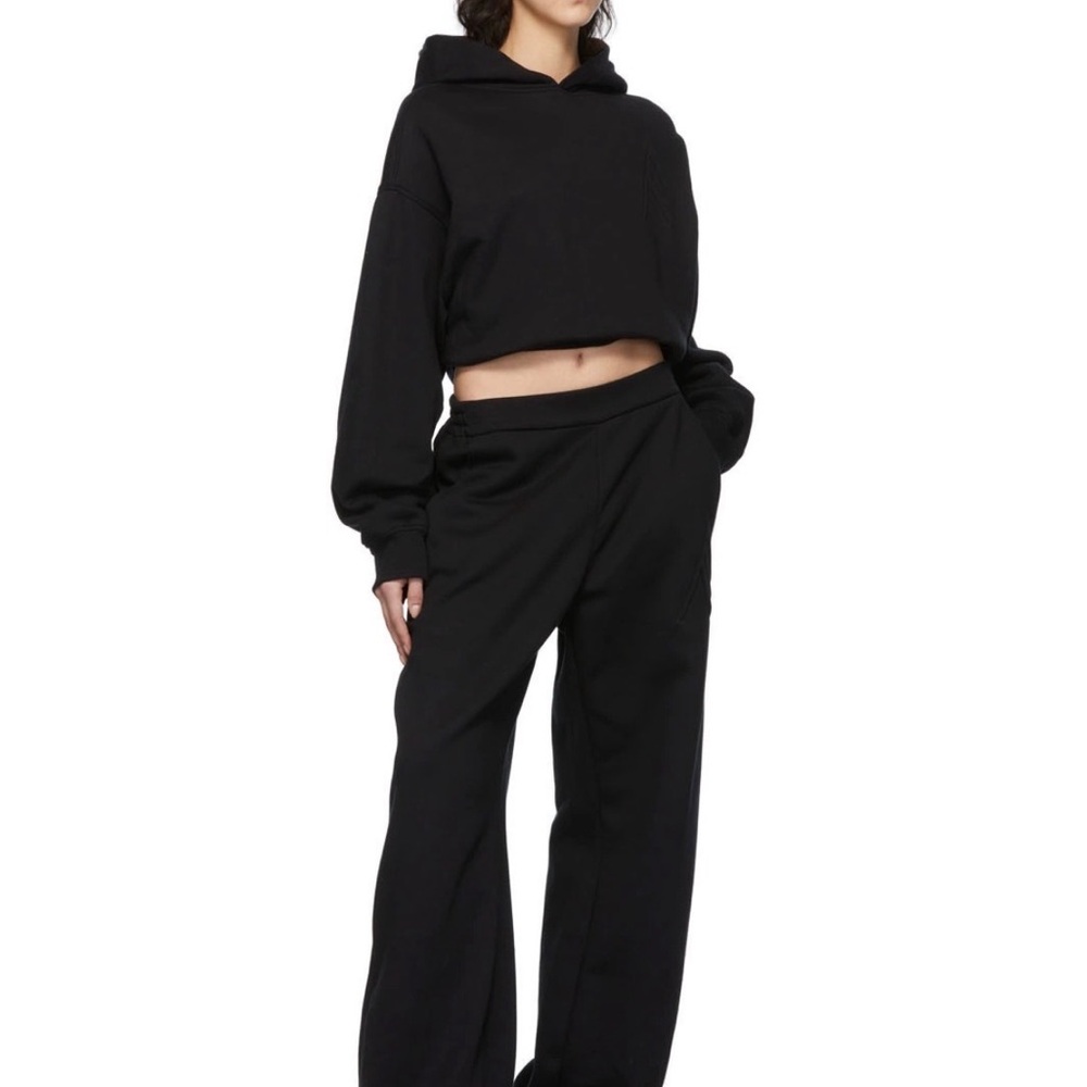The Attico black sweatsuit
